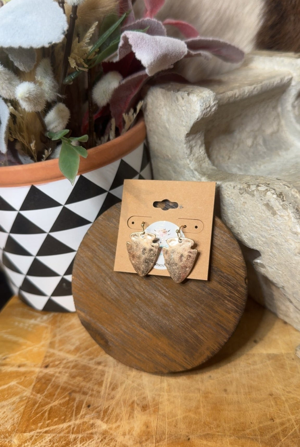 Arrowhead Dangle Earrings - Deadwood South Boutique & Company LLC