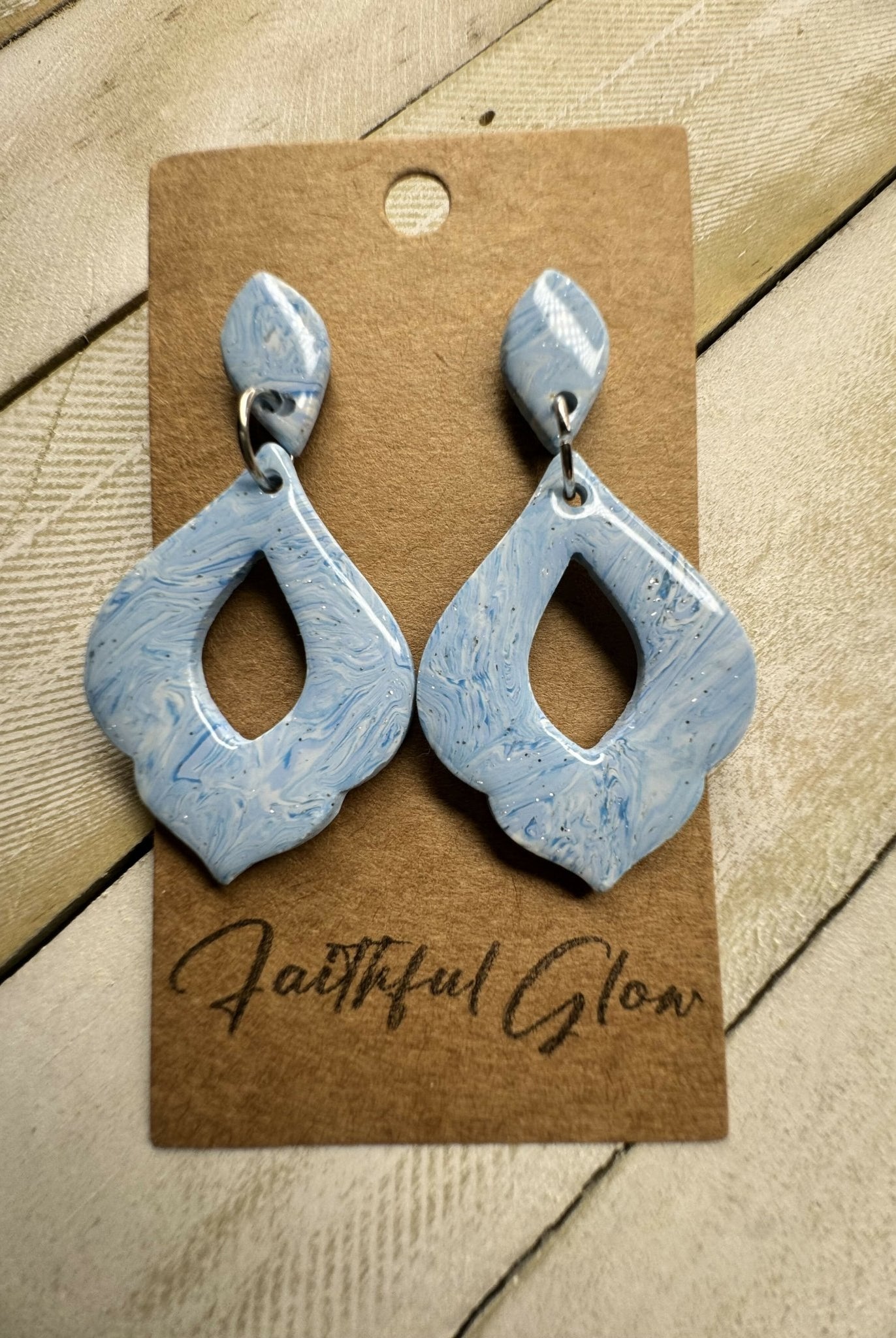 Baby Blue Small Elegant Dangle - Deadwood South Boutique & Company LLC