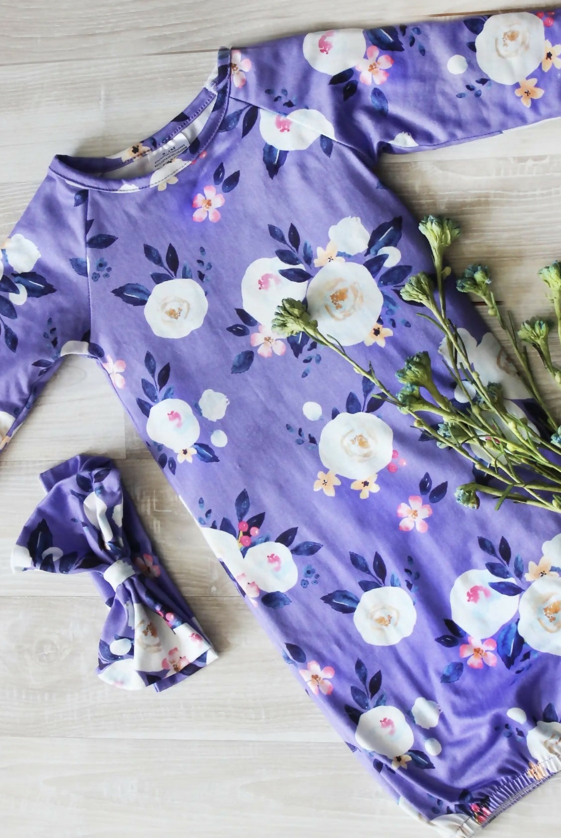 Baby Gowns w/matching Hat/Bow - Deadwood South Boutique & Company LLC