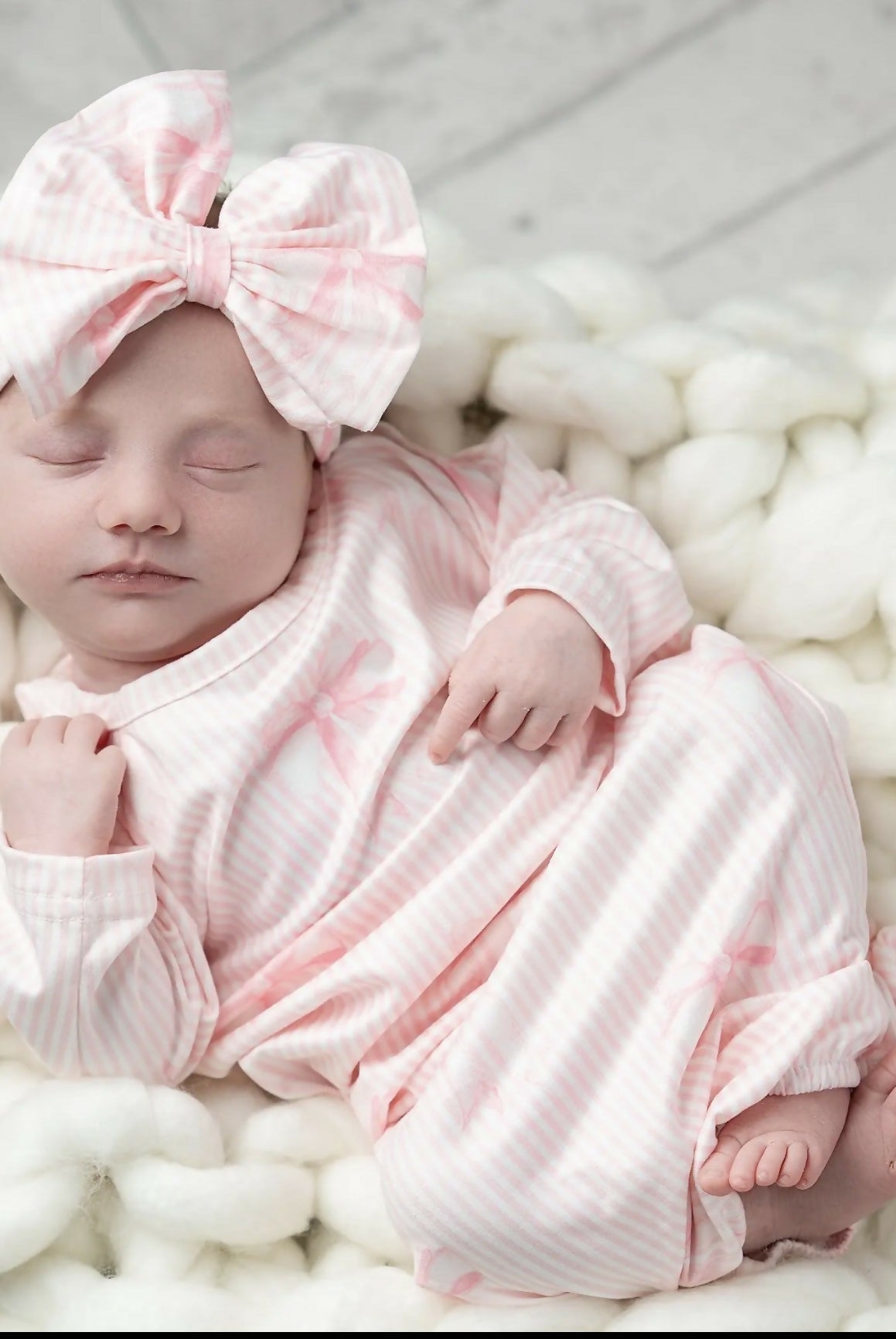 Baby Gowns w/matching Hat/Bow - Deadwood South Boutique & Company LLC