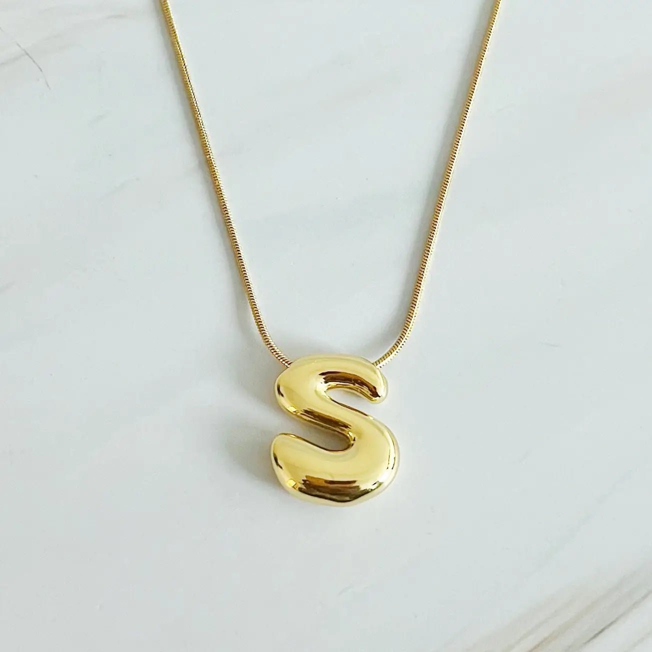 Bailey Bubble Letter Necklace - Deadwood South Boutique & Company LLC