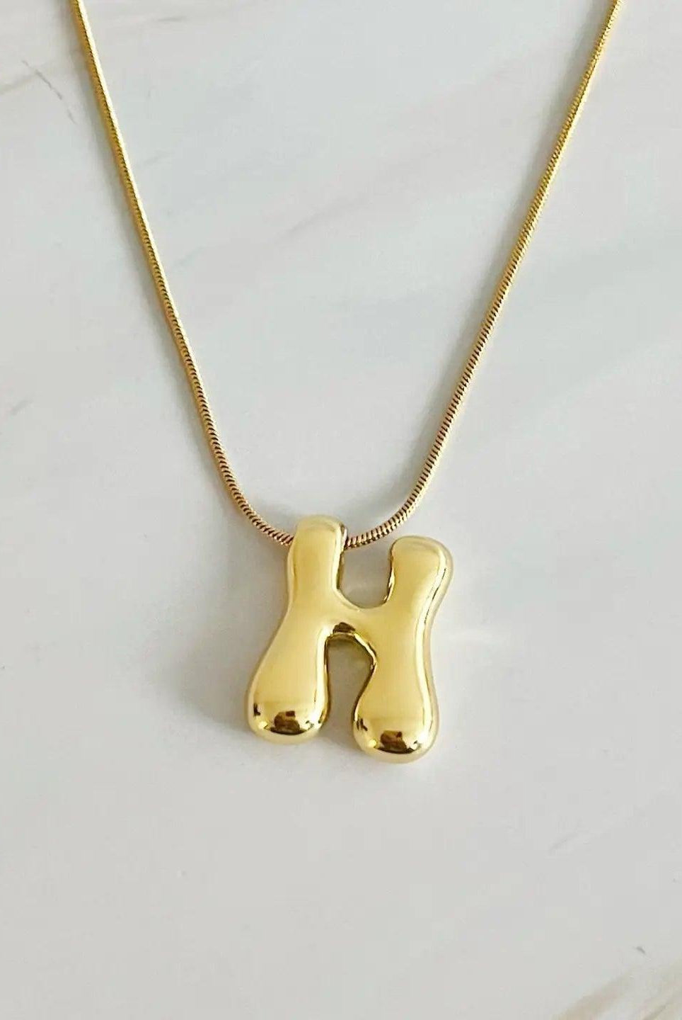 Bailey Bubble Letter Necklace - Deadwood South Boutique & Company LLC