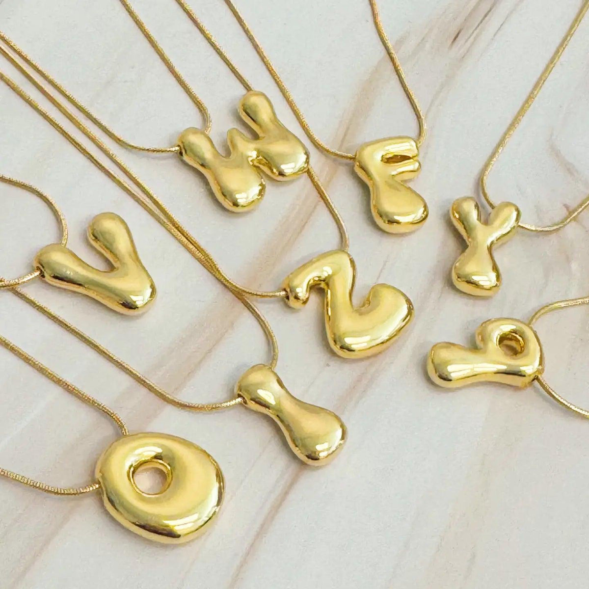 Bailey Bubble Letter Necklace - Deadwood South Boutique & Company LLC