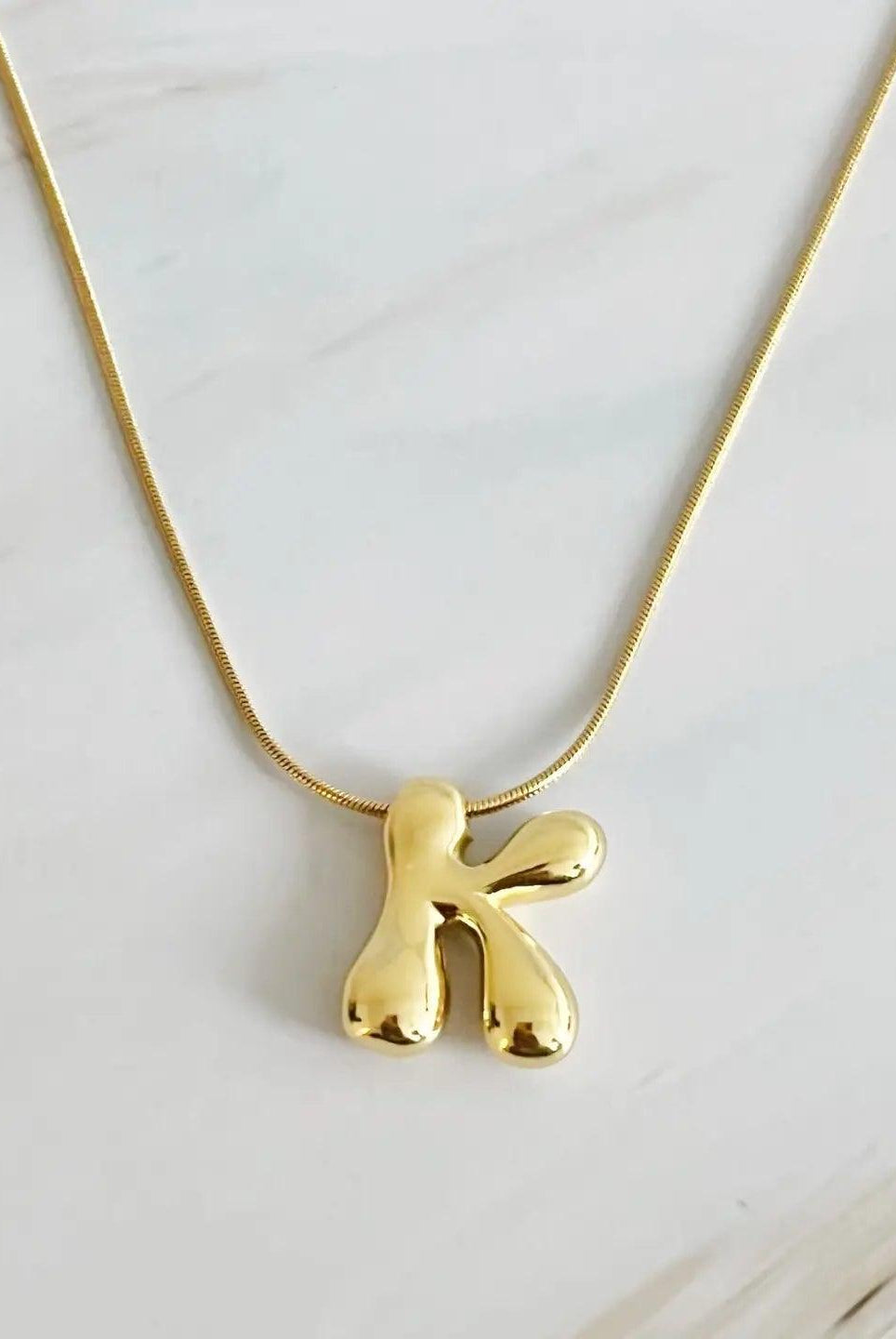 Bailey Bubble Letter Necklace - Deadwood South Boutique & Company LLC