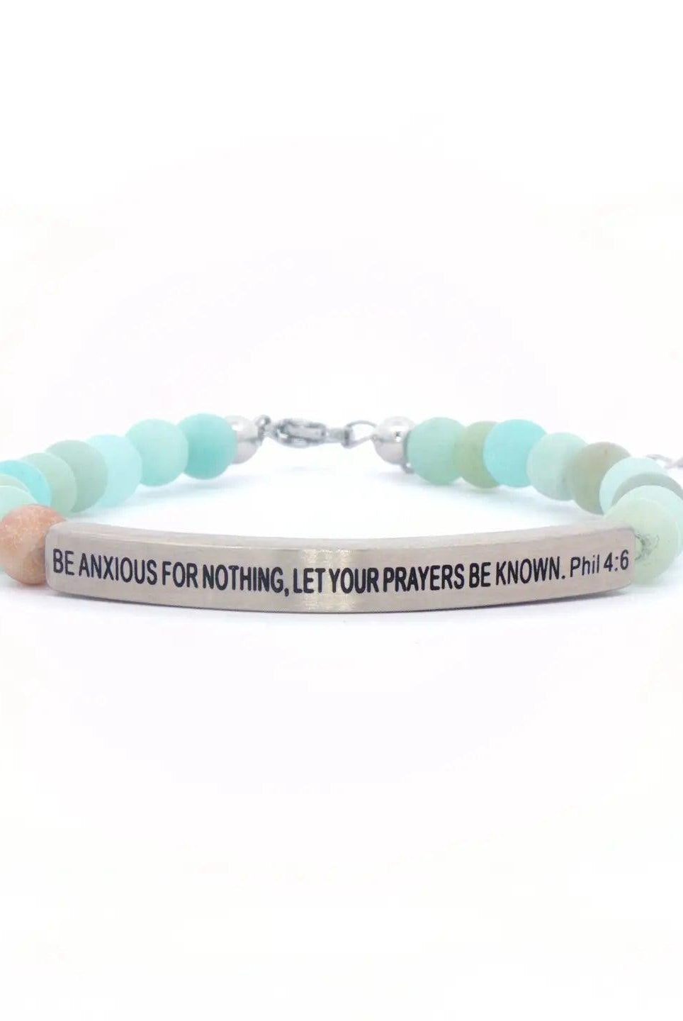 Be Anxious For Nothing Let Your Fears Be Known Phil 4:6 Bracelet - Deadwood South Boutique & Company LLC