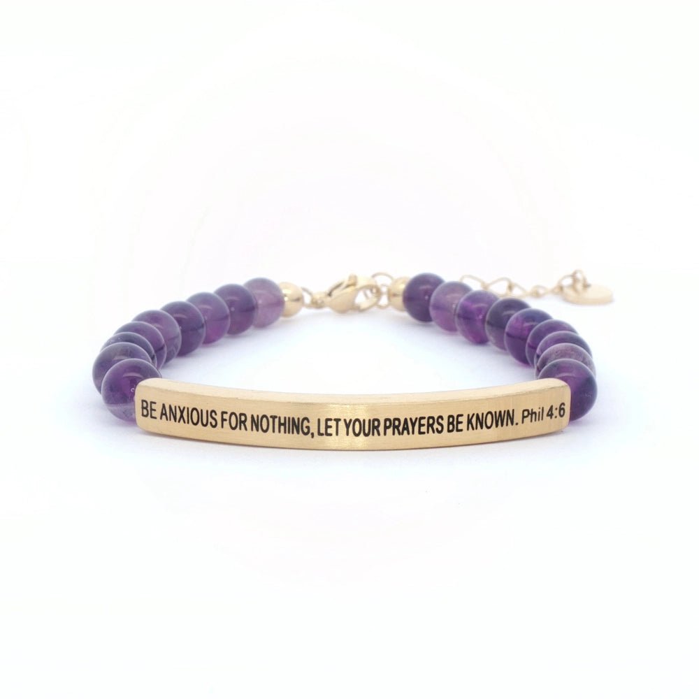 Be Anxious For Nothing Let Your Fears Be Known Phil 4:6 Bracelet - Deadwood South Boutique & Company LLC