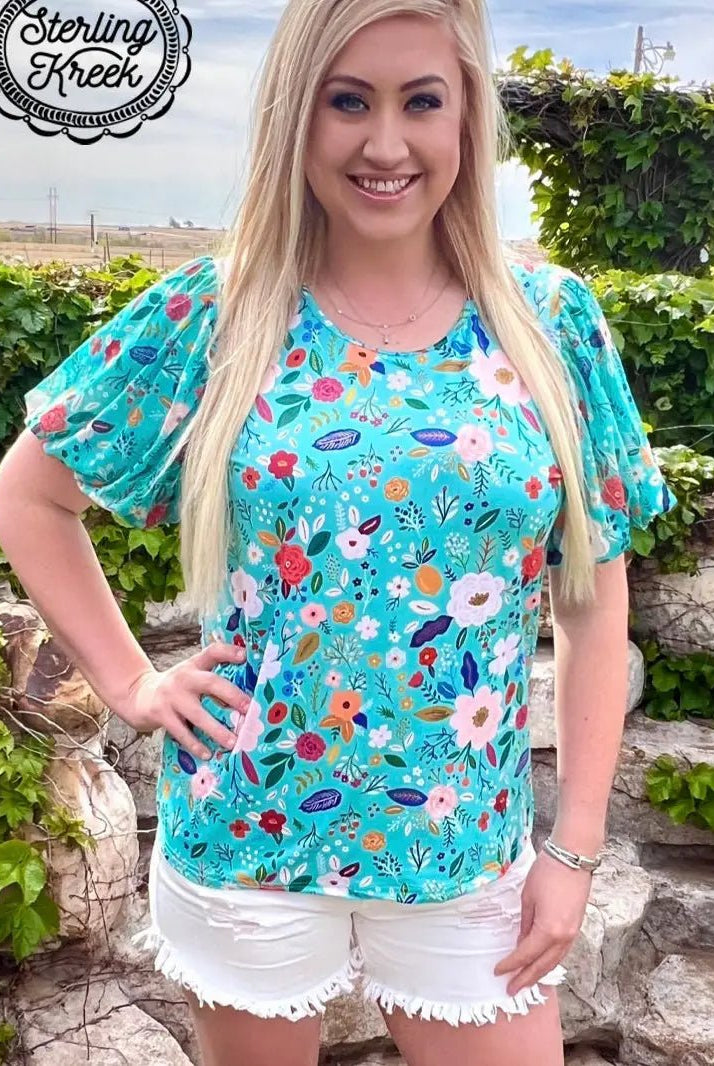 Beautiful In Bloom Top - Deadwood South Boutique & Company LLC