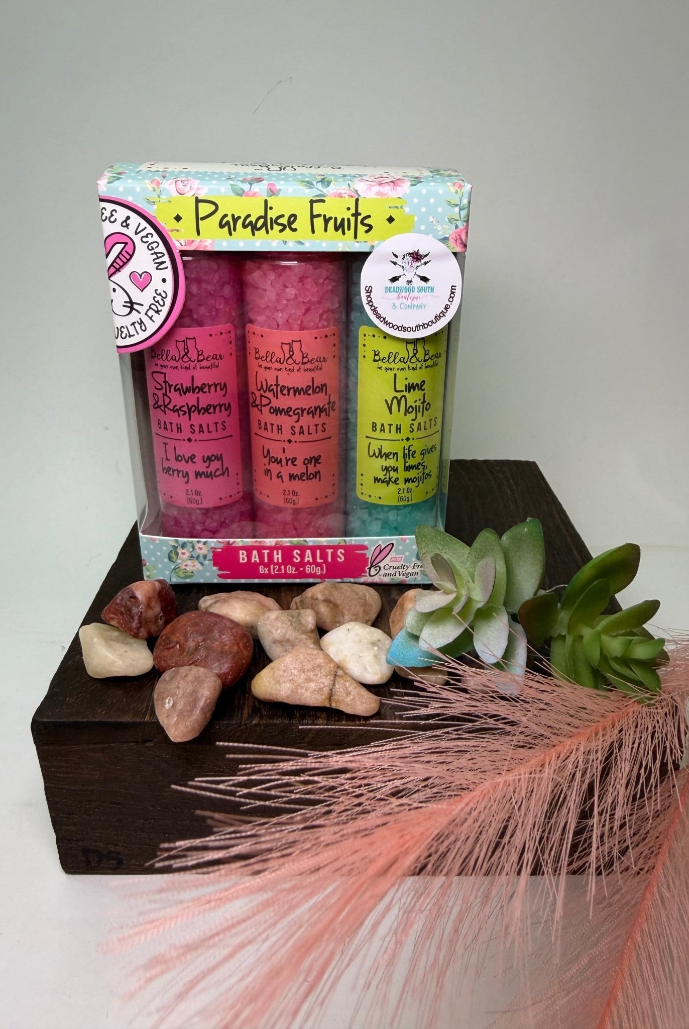 Bella & Bear Paradise Fruits Bath Salts Gift Set - Deadwood South Boutique & Company LLC