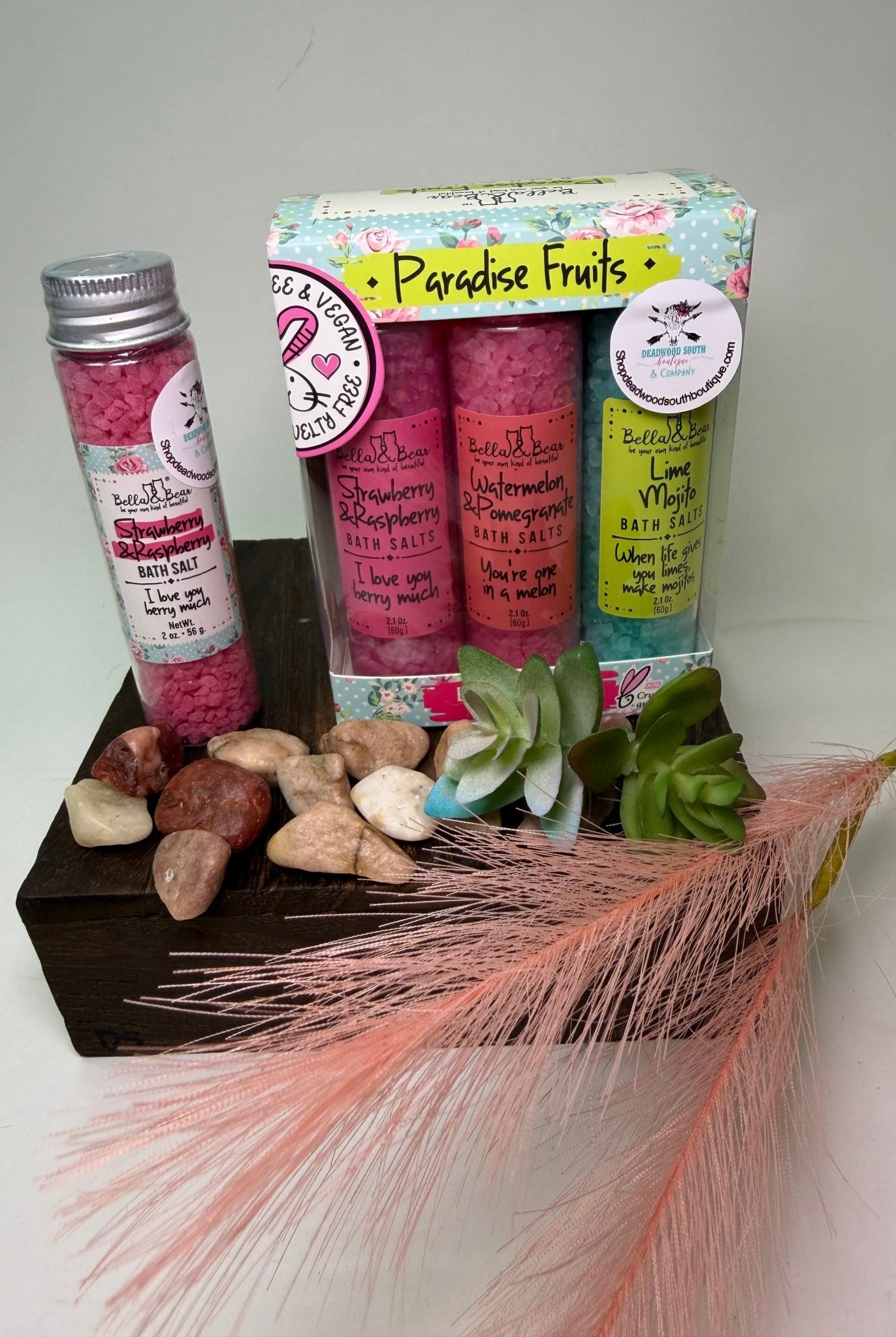 Bella & Bear Paradise Fruits Bath Salts Gift Set - Deadwood South Boutique & Company LLC