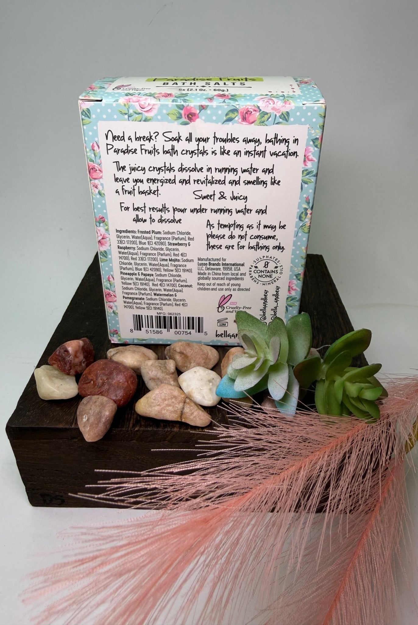 Bella & Bear Paradise Fruits Bath Salts Gift Set - Deadwood South Boutique & Company LLC