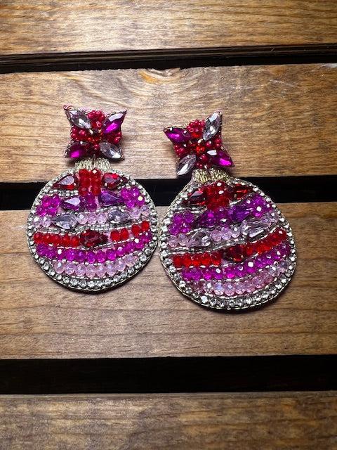 Bling Me Beaded Ornament Earrings - Deadwood South Boutique & Company LLC