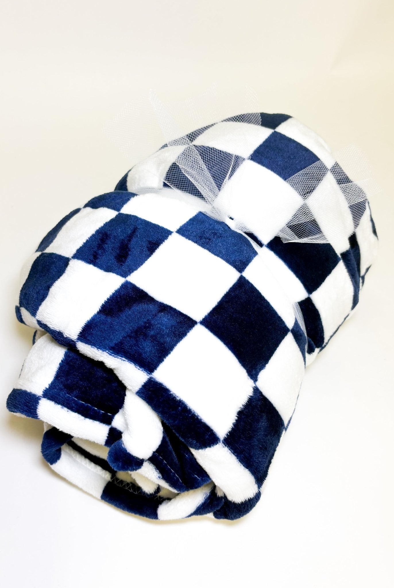 Blue Checkered Blanket - Deadwood South Boutique & Company LLC