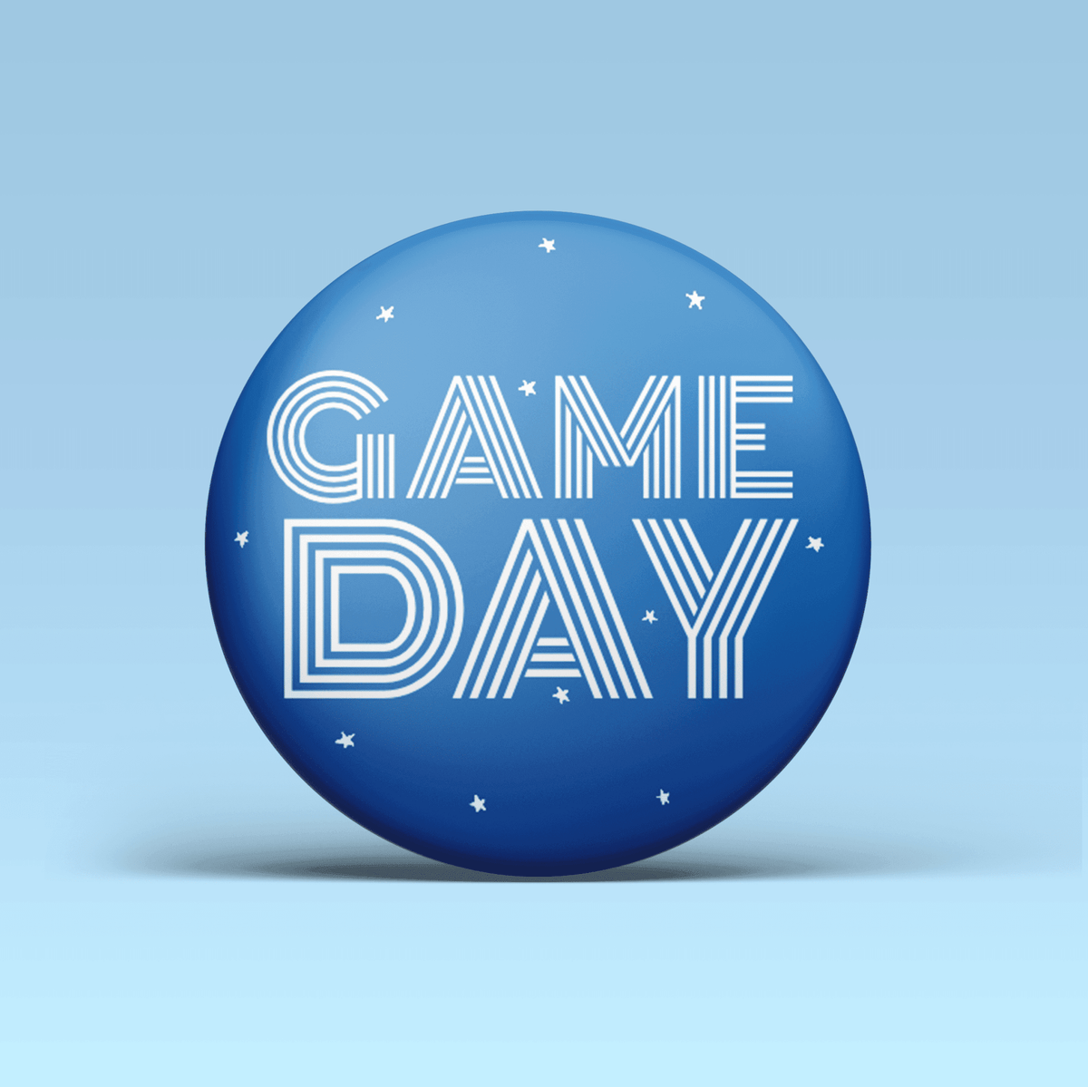 Blue Game Day Tailgate Buttons | Game Day Pins - Deadwood South Boutique & Company LLC