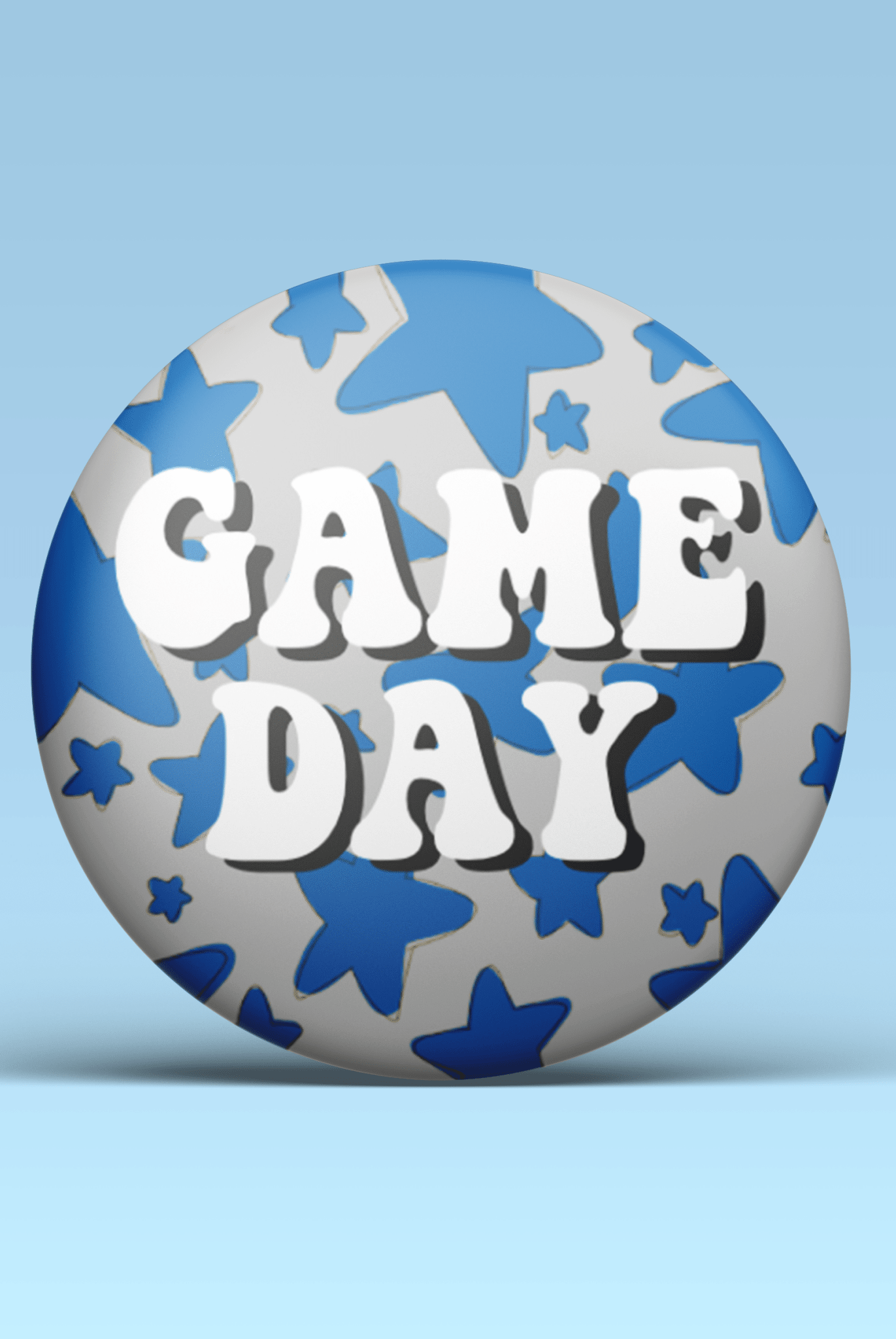 Blue Game Day Tailgate Buttons | Game Day Pins - Deadwood South Boutique & Company LLC