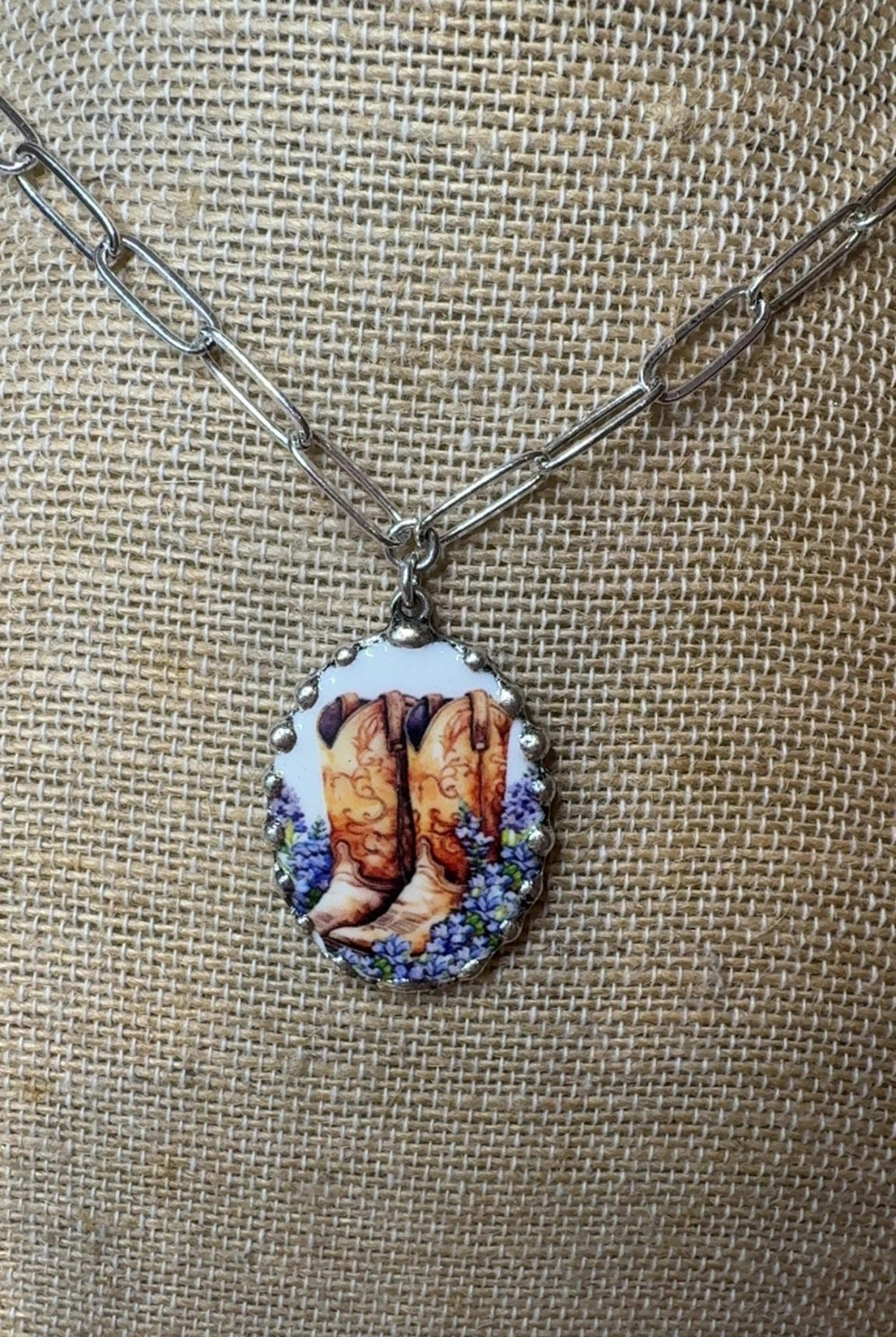 Boots & Bluebonnets Necklace - Deadwood South Boutique & Company LLC