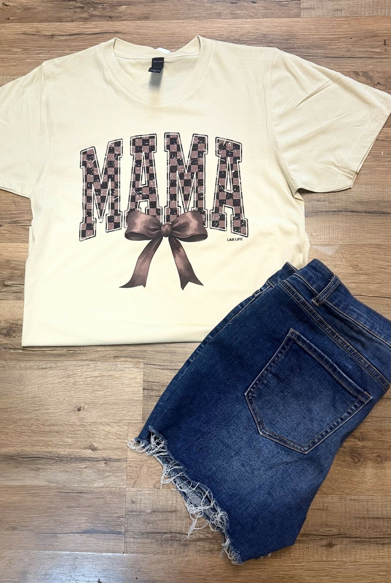 Bow Tie MAMA Tee - Deadwood South Boutique & Company LLC
