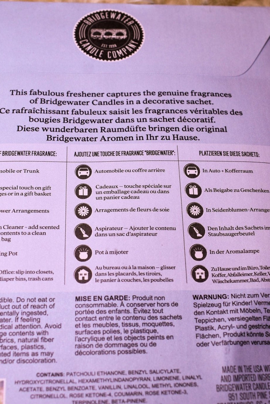 Bridgewater Candle Company High Bloom Sachet Packet - Deadwood South Boutique & Company LLC