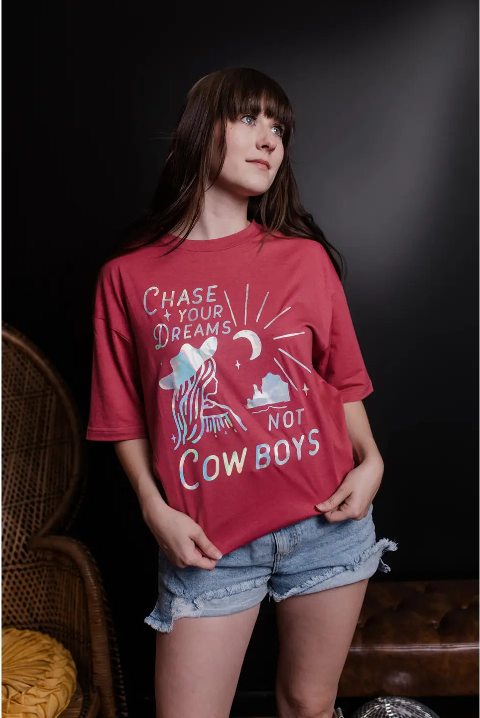 Chase Your Dreams Graphic Tee-Top & Tees-Deadwood South Boutique & Company LLC-Deadwood South Boutique, Women's Fashion Boutique in Henderson, TX