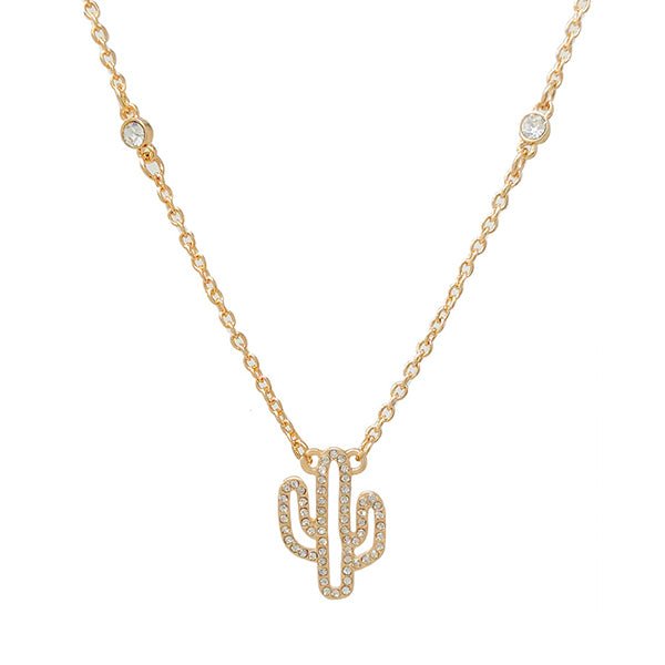 Cactus Cutie Fashion Necklace - Deadwood South Boutique & Company LLC