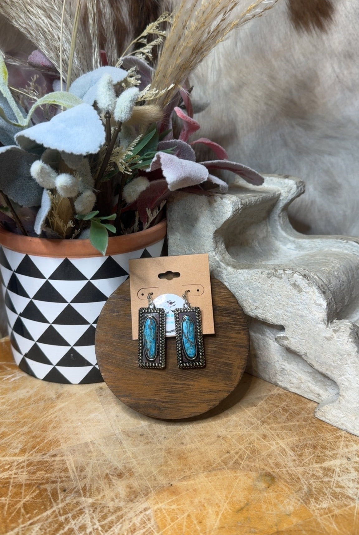 Cadie Concho Fashion EArrings - Deadwood South Boutique & Company LLC
