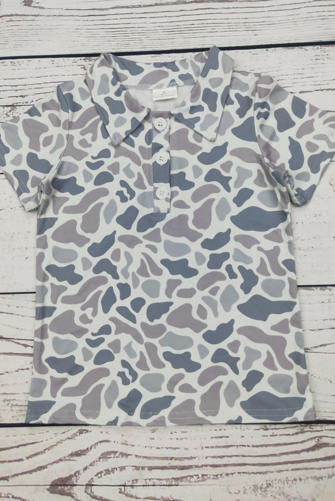 Camo Polo Collar Shirt - Deadwood South Boutique & Company LLC