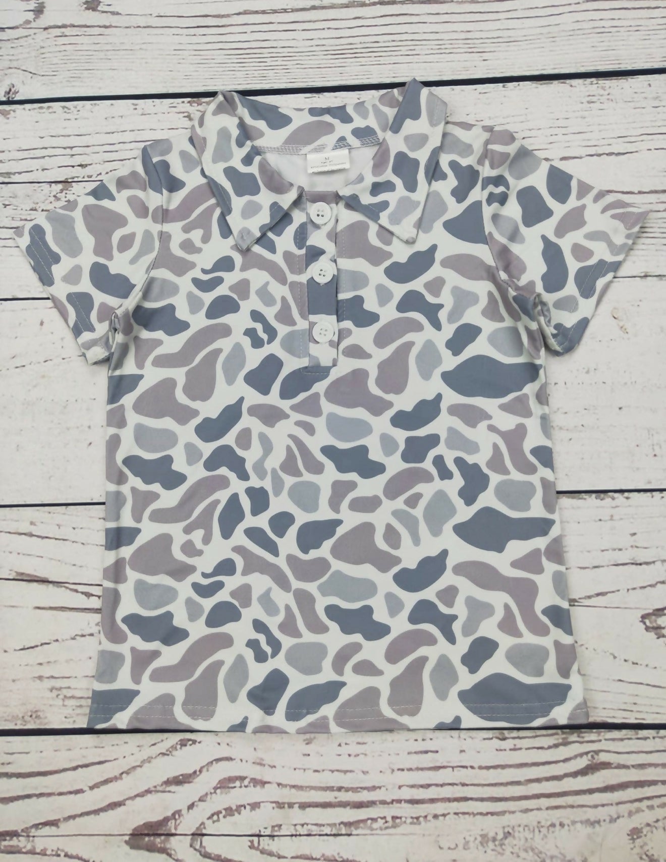 Camo Polo Collar Shirt - Deadwood South Boutique & Company LLC