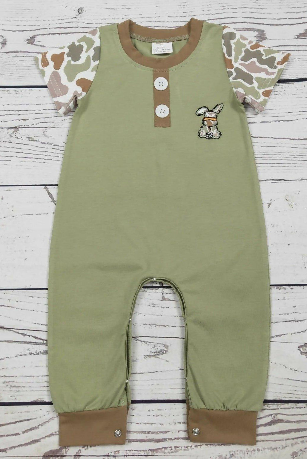 Camo Rabbit Romper - Deadwood South Boutique & Company LLC