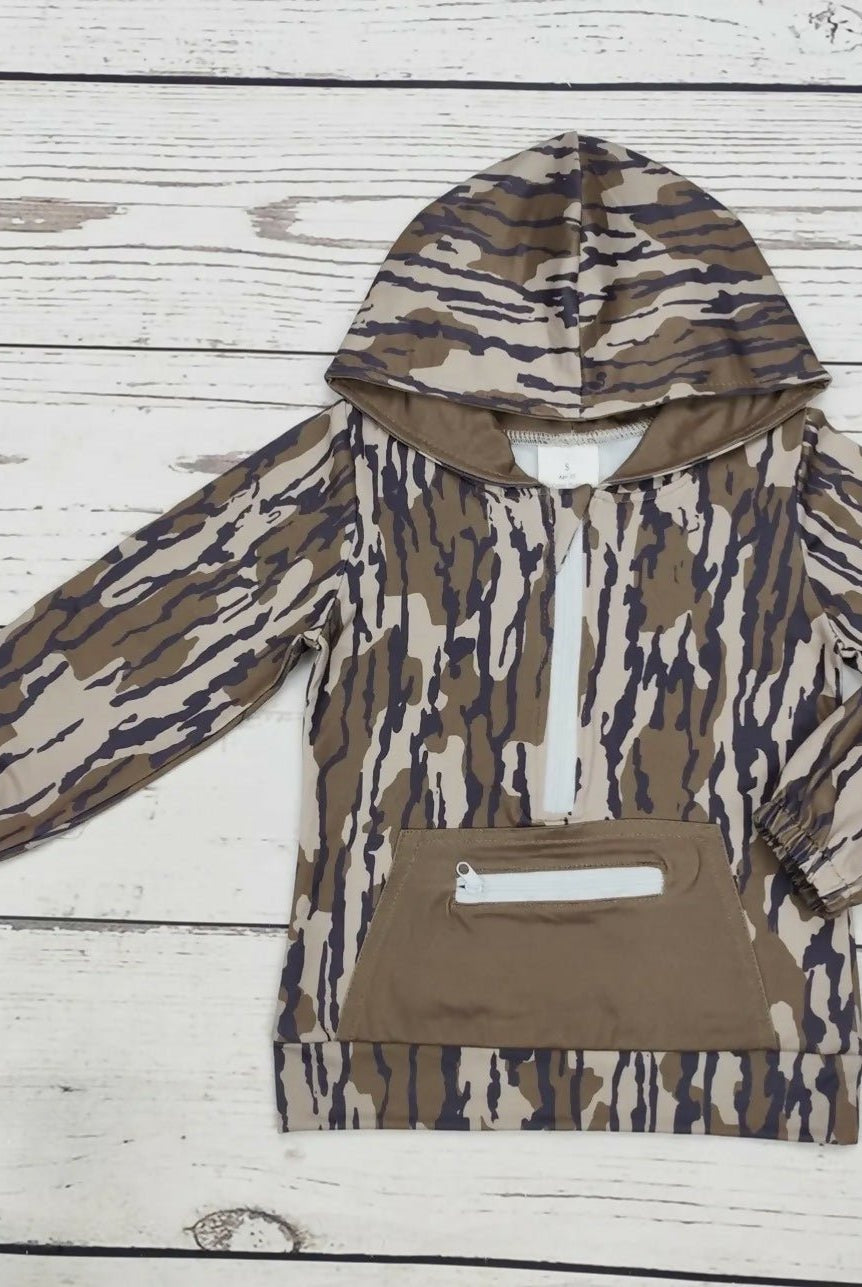 Camoflage Pocket Hoodie - Deadwood South Boutique & Company LLC