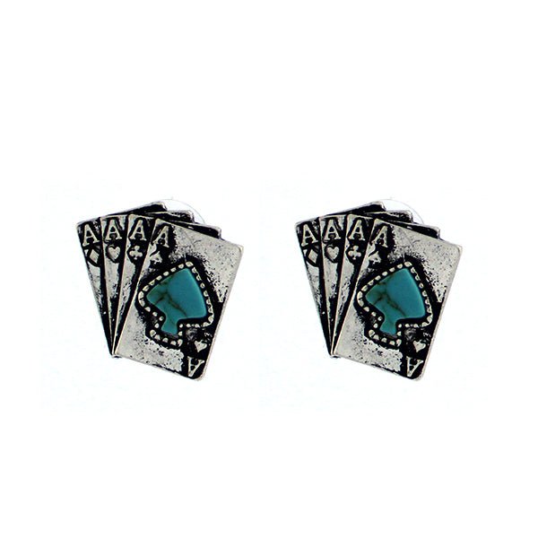 Card Suit Fashion Earrings - Deadwood South Boutique & Company LLC