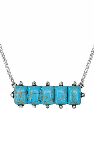 Carlee Western Bar Fashion Necklace - Deadwood South Boutique & Company LLC