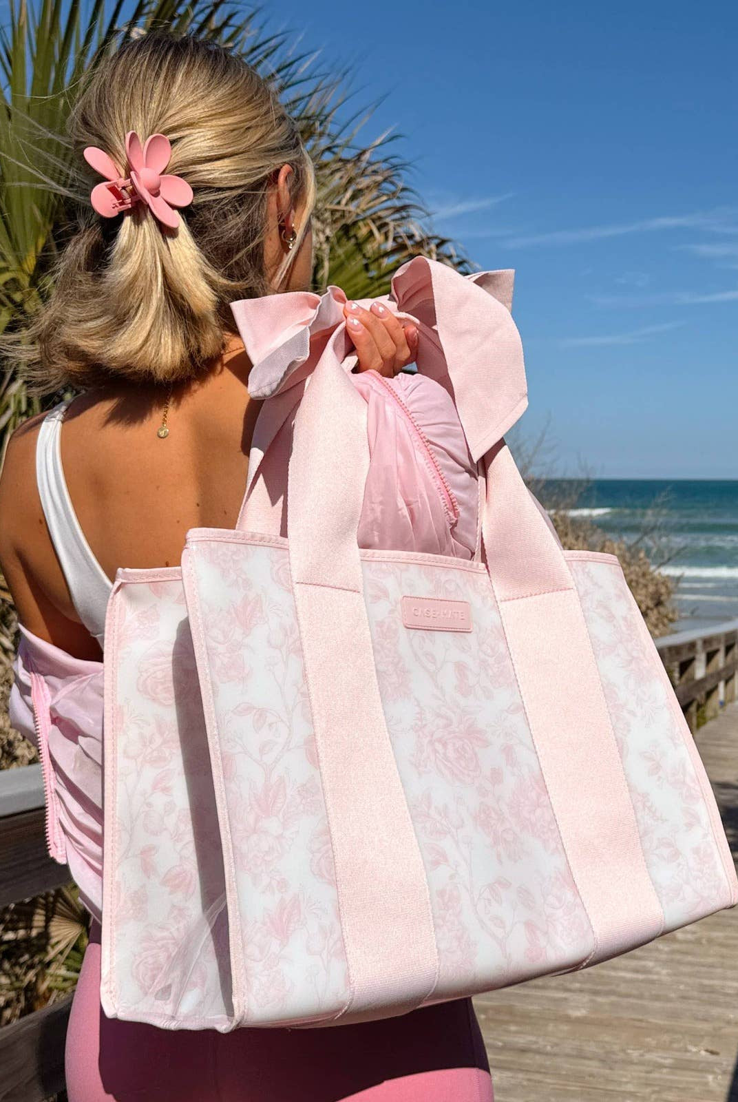 Case-Mate Afternoon Rosé Bow Jelly Tote Bag - Deadwood South Boutique & Company LLC