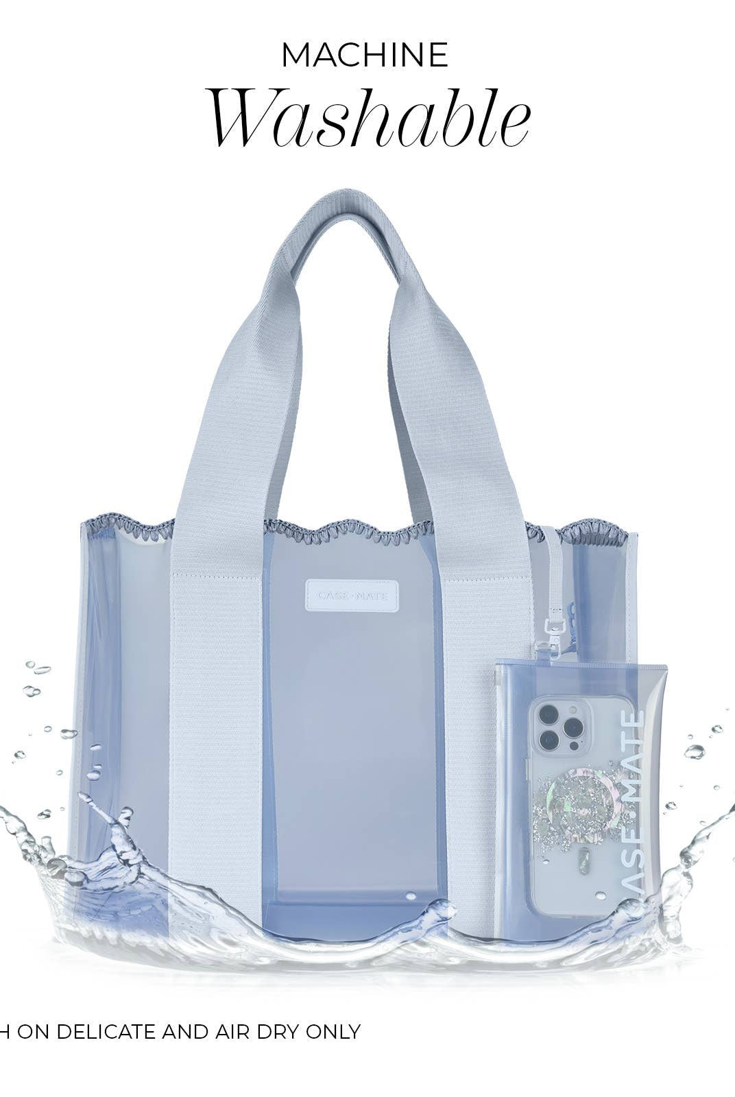 Case-Mate Carolina Blue Crochet Wave Jelly Tote Bag - Deadwood South Boutique & Company LLC