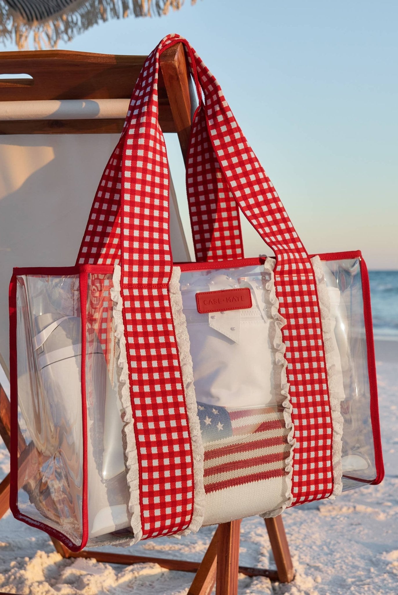 Case-Mate Cherry Gingham Jelly Tote Bag - Deadwood South Boutique & Company LLC