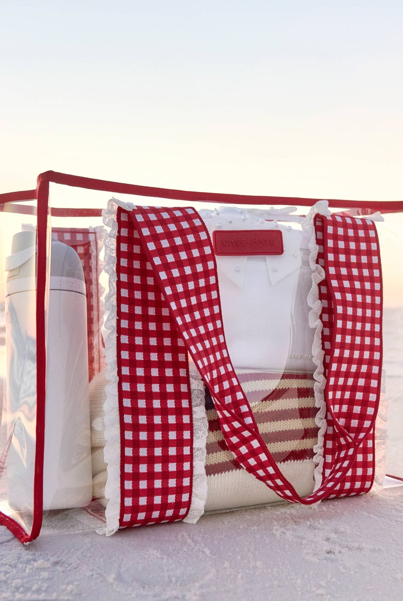 Case-Mate Cherry Gingham Jelly Tote Bag - Deadwood South Boutique & Company LLC