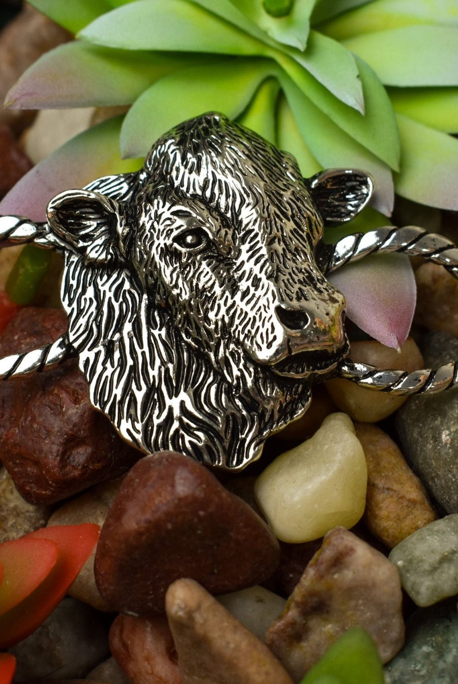 Cattle Scarf Slide - Deadwood South Boutique & Company LLC