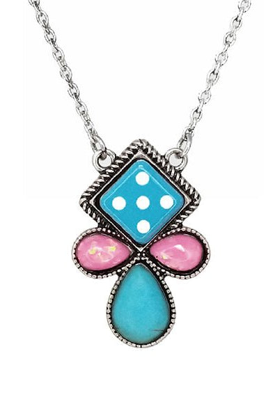 Check The Dice Fashion Necklace - Deadwood South Boutique & Company LLC