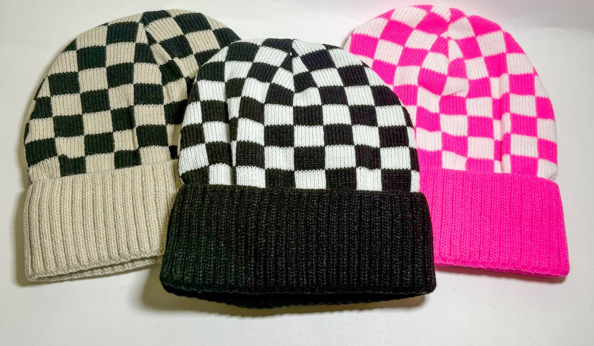 Checkered Beanie - Deadwood South Boutique & Company LLC