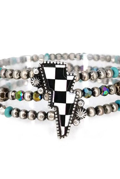 Checks & Bolts Fashion Bracelet - Deadwood South Boutique & Company LLC