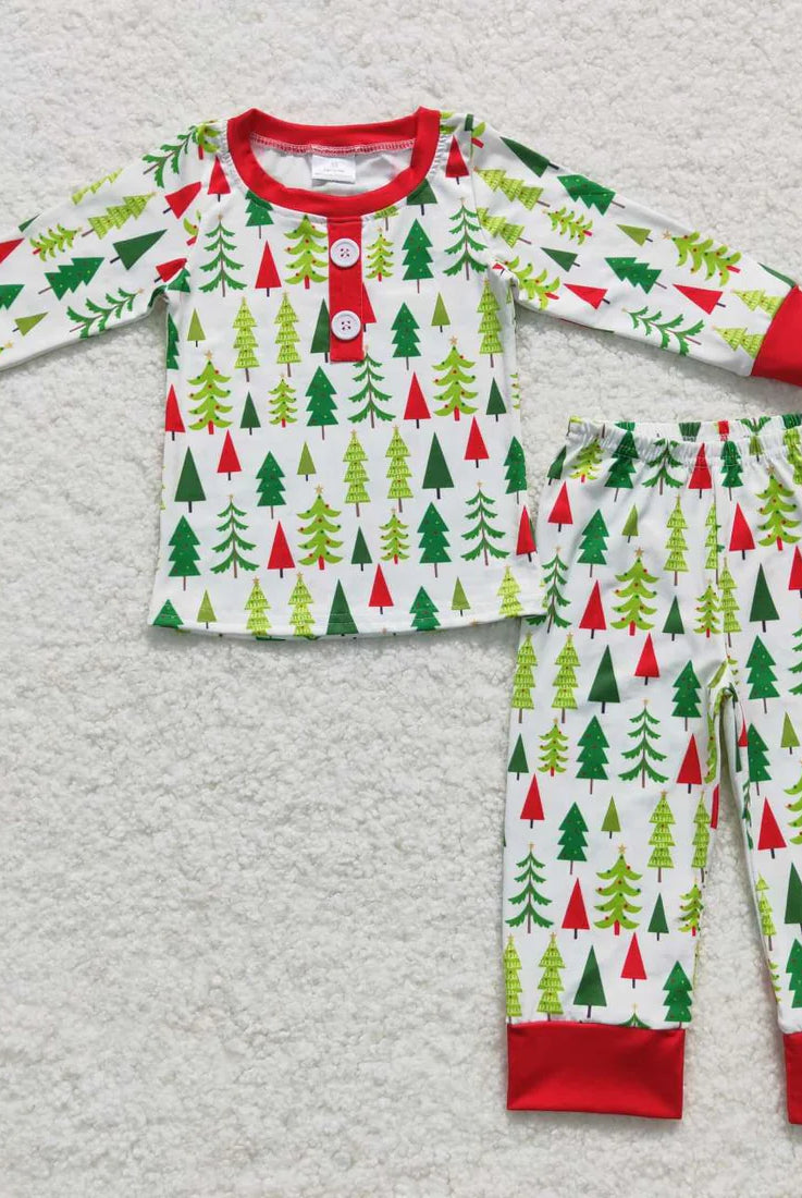 His & Her Christmas Tree Jammies-childrens-Deadwood South Boutique & Company LLC-Deadwood South Boutique, Women's Fashion Boutique in Henderson, TX