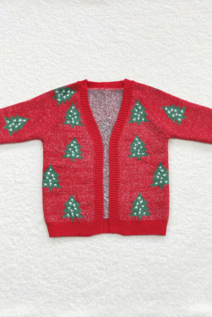 Christmas Tree Girls Cardigan-childrens-Deadwood South Boutique & Company LLC-Deadwood South Boutique, Women's Fashion Boutique in Henderson, TX
