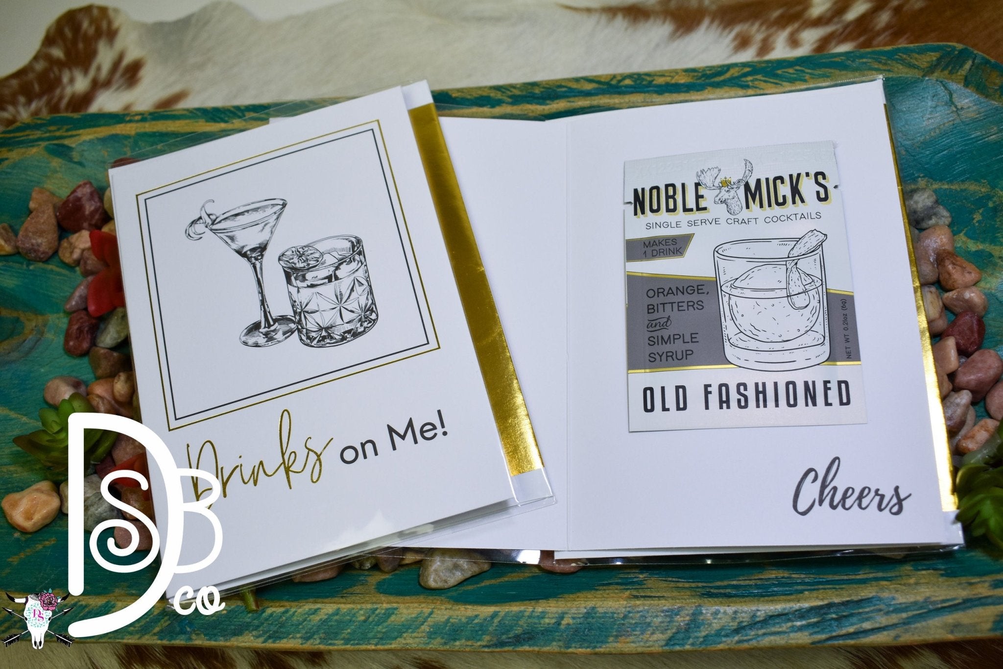 Cocktails & Cards Gift Set - Deadwood South Boutique & Company LLC