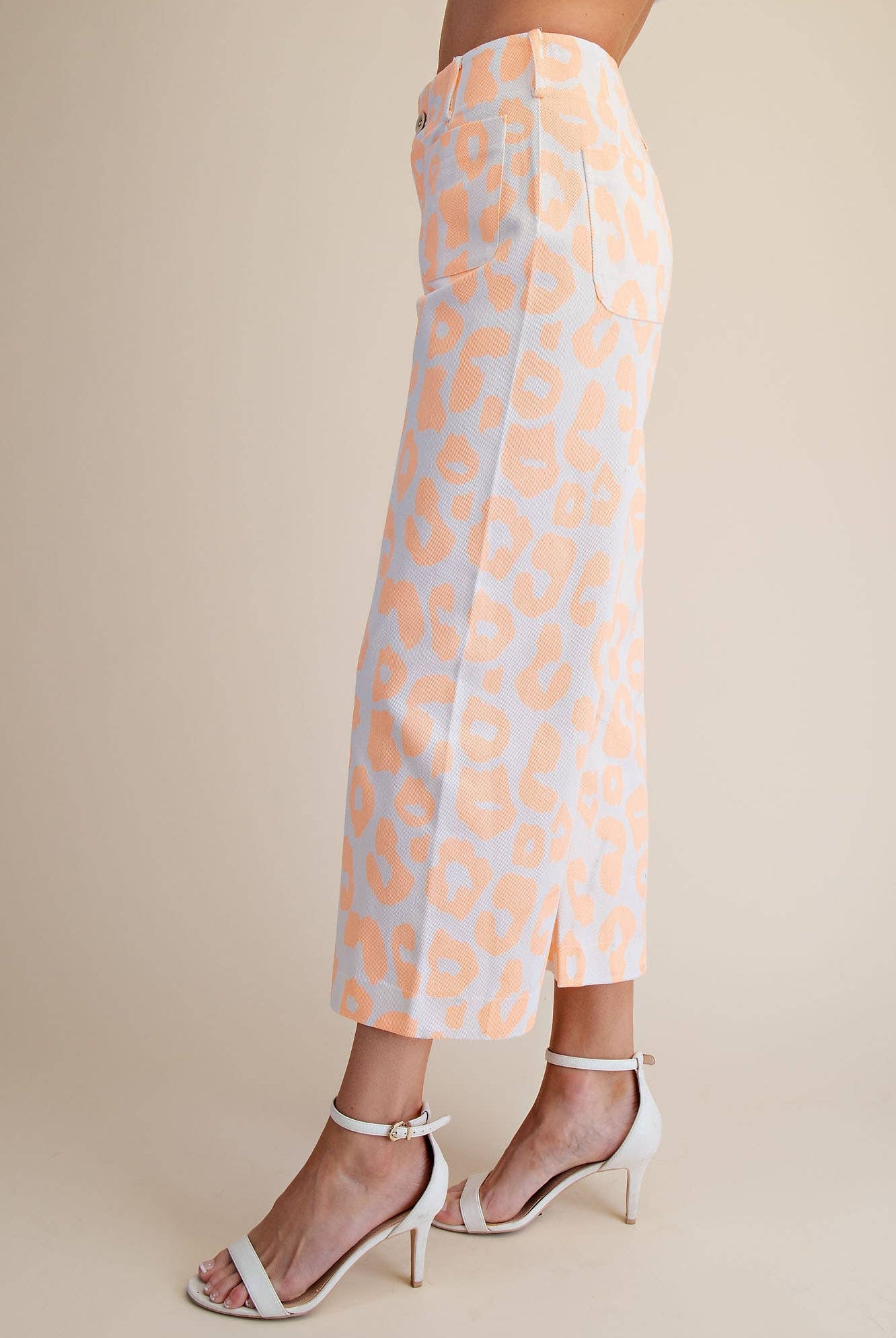 Colette Cropped Wide-Leg Neon Leopard Pants - Deadwood South Boutique & Company LLC