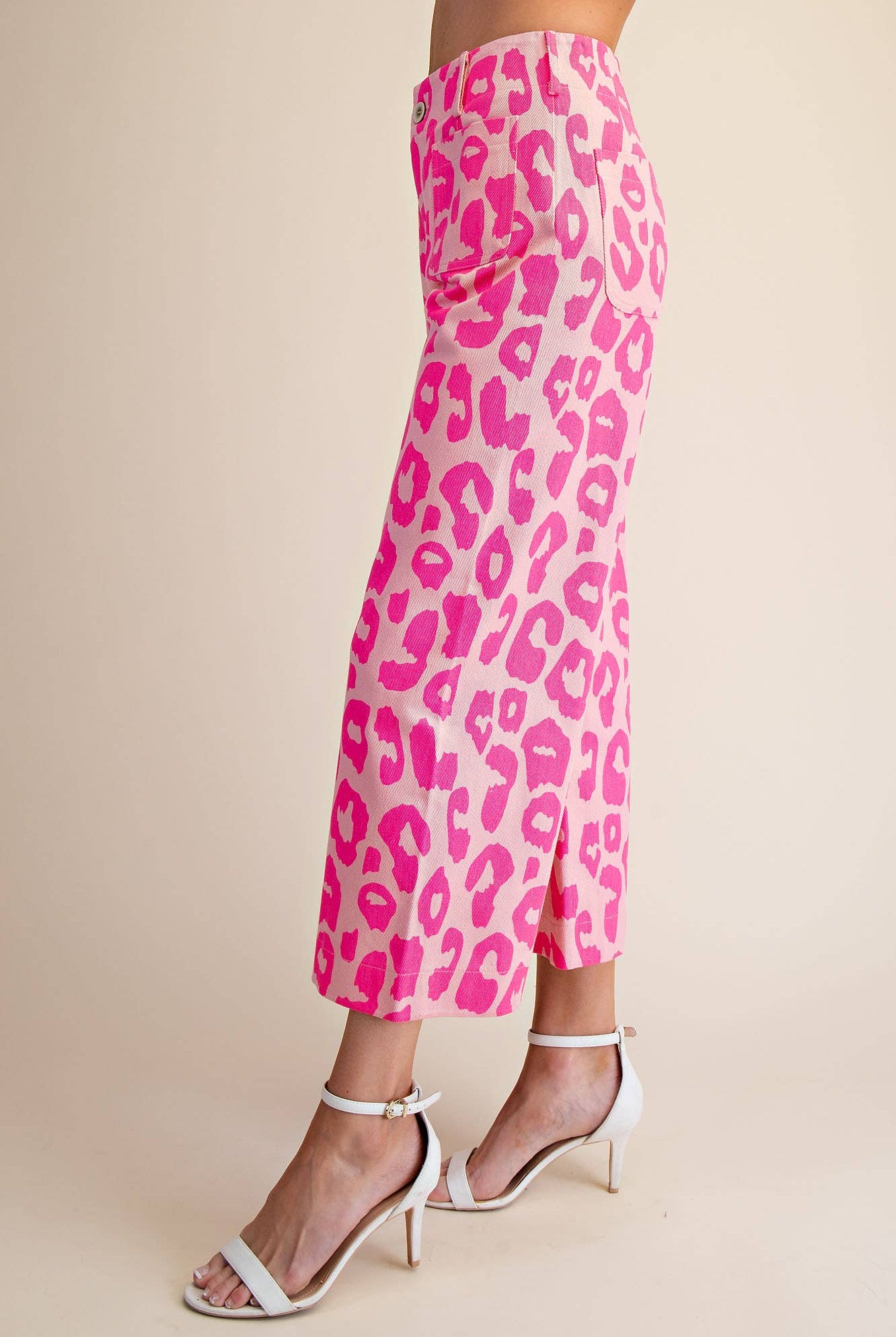 Colette Cropped Wide-Leg Neon Leopard Pants - Deadwood South Boutique & Company LLC