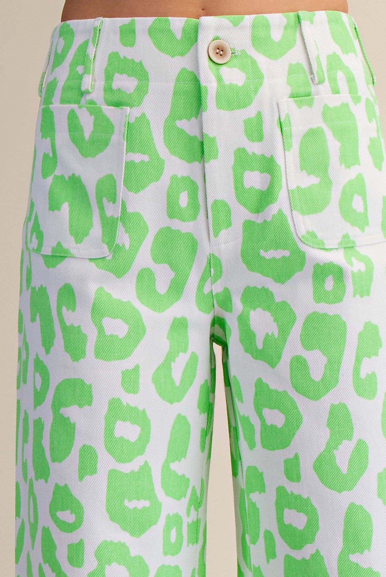 Colette Cropped Wide-Leg Neon Leopard Pants - Deadwood South Boutique & Company LLC
