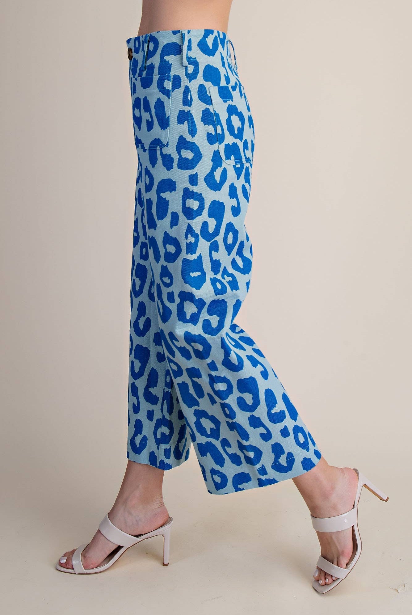 Colette Cropped Wide-Leg Neon Leopard Pants - Deadwood South Boutique & Company LLC