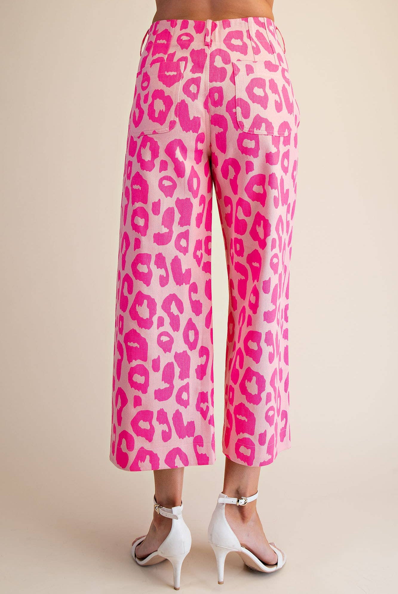 Colette Cropped Wide-Leg Neon Leopard Pants - Deadwood South Boutique & Company LLC