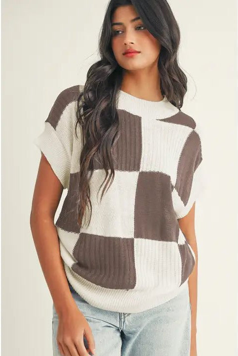 Color Black Crew Neck Short Sleeve Sweater - Deadwood South Boutique & Company LLC