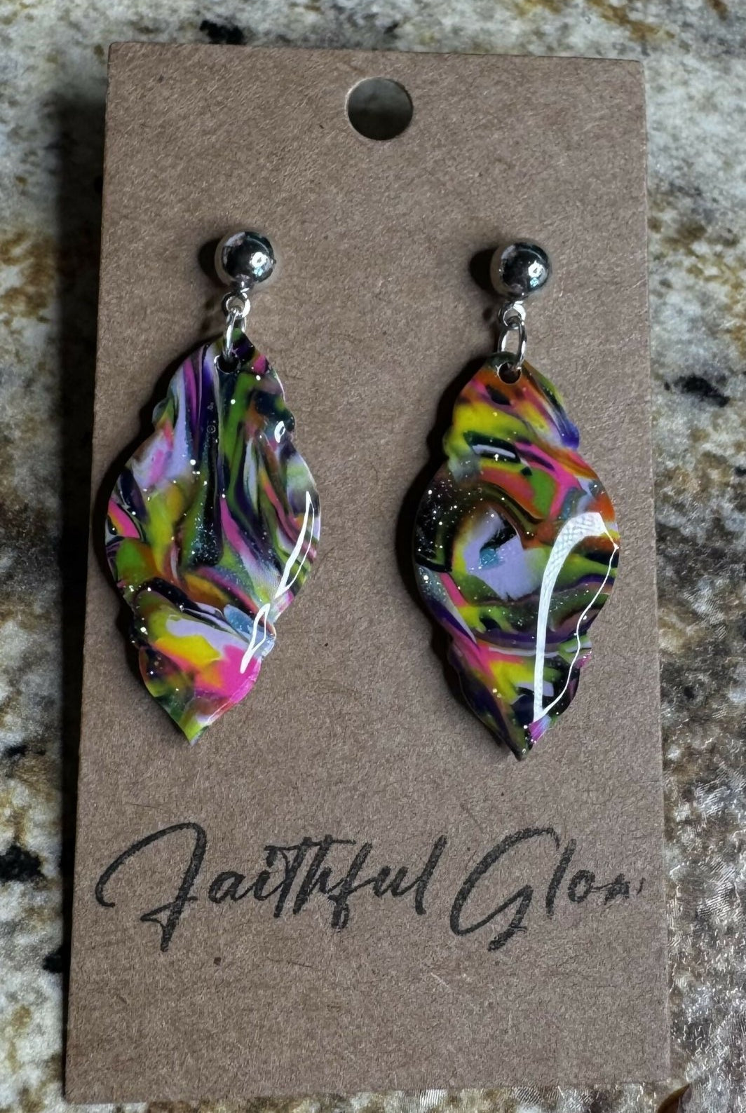 Colorful Stud Dangle - Deadwood South Boutique & Company LLC