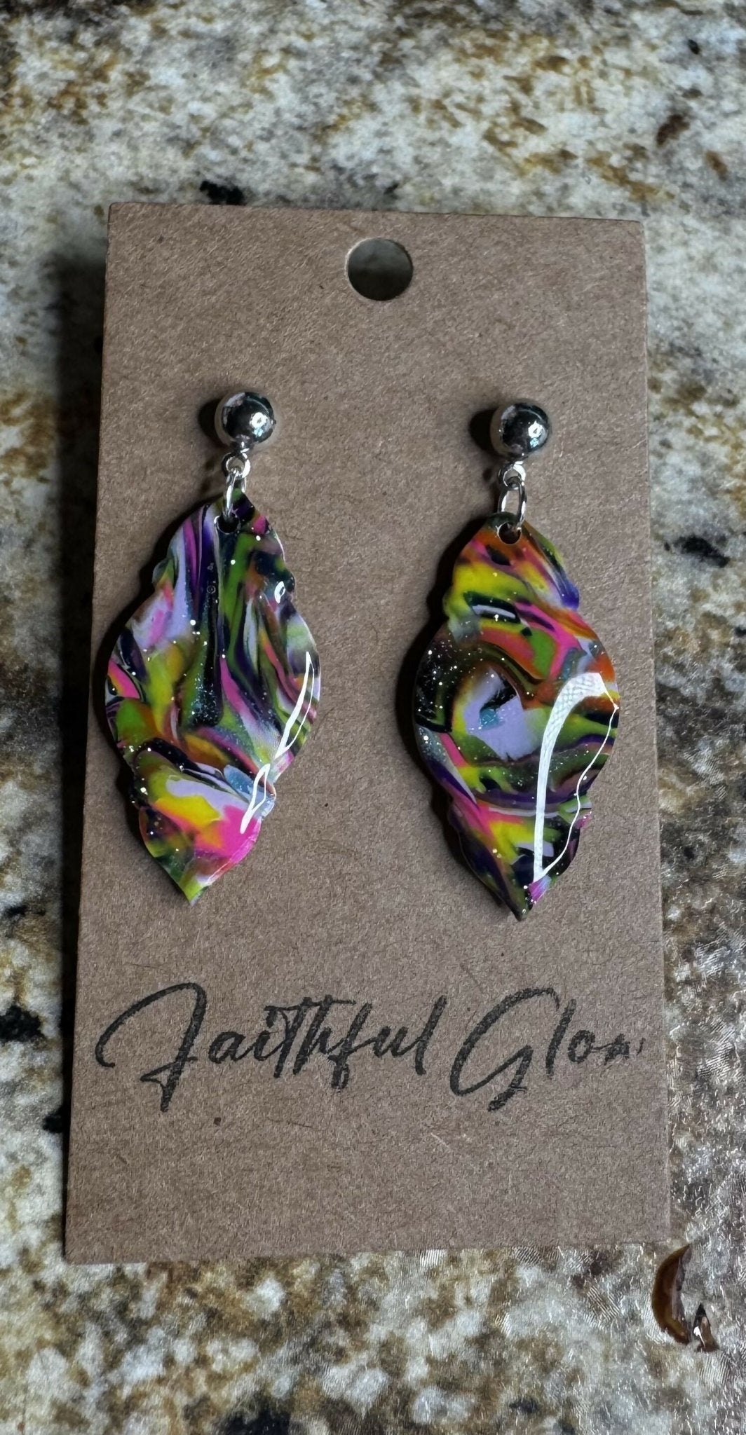 Colorful Stud Dangle - Deadwood South Boutique & Company LLC