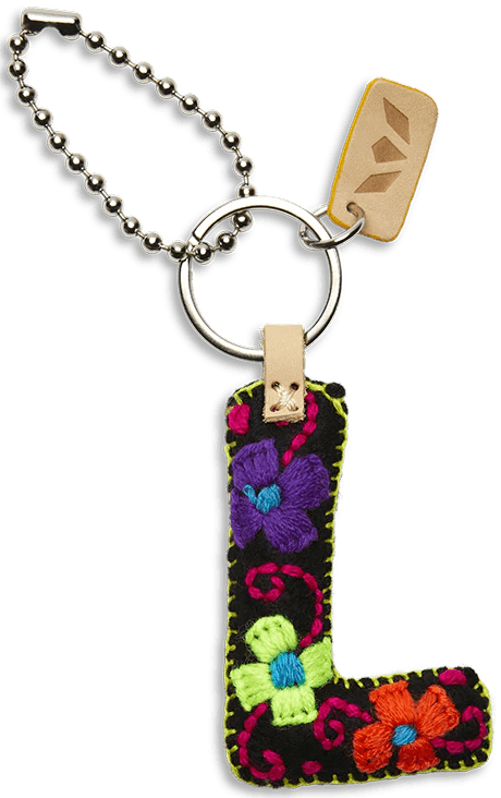 Consuela Black Felt Letter Charms - Deadwood South Boutique & Company LLC